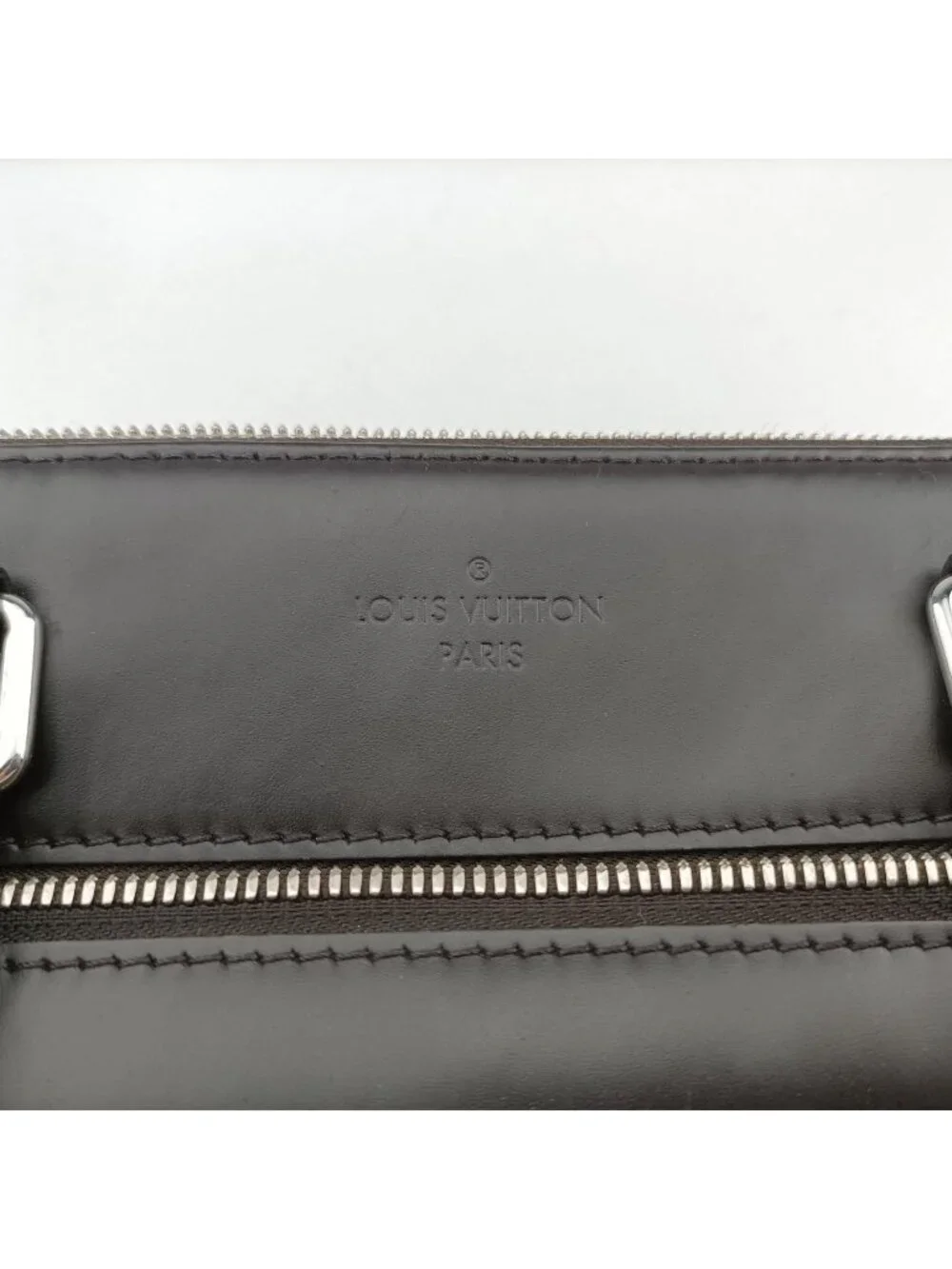 Louis Vuitton Pdj Porte Documents Jules Ebene Noir Damier Canvas Leather